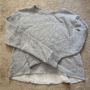 Heather Gray Cropped Sweatshirt